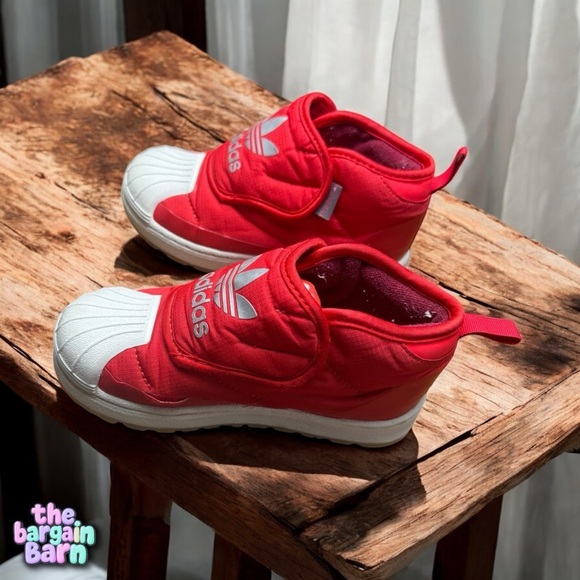 Adidas Originals Red Superstar 360 FW1120 Toddler Boot Sneakers (9.5) *RARE* - Picture 4 of 6